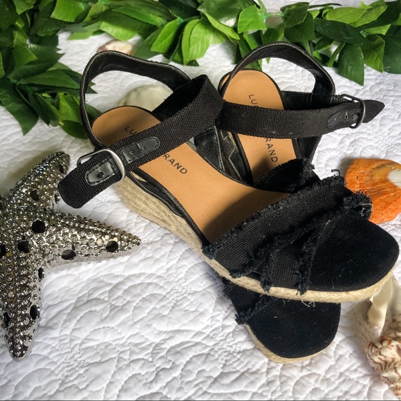Lucky Brand Shoes - Lucky Brand Black Espadrille Wedges